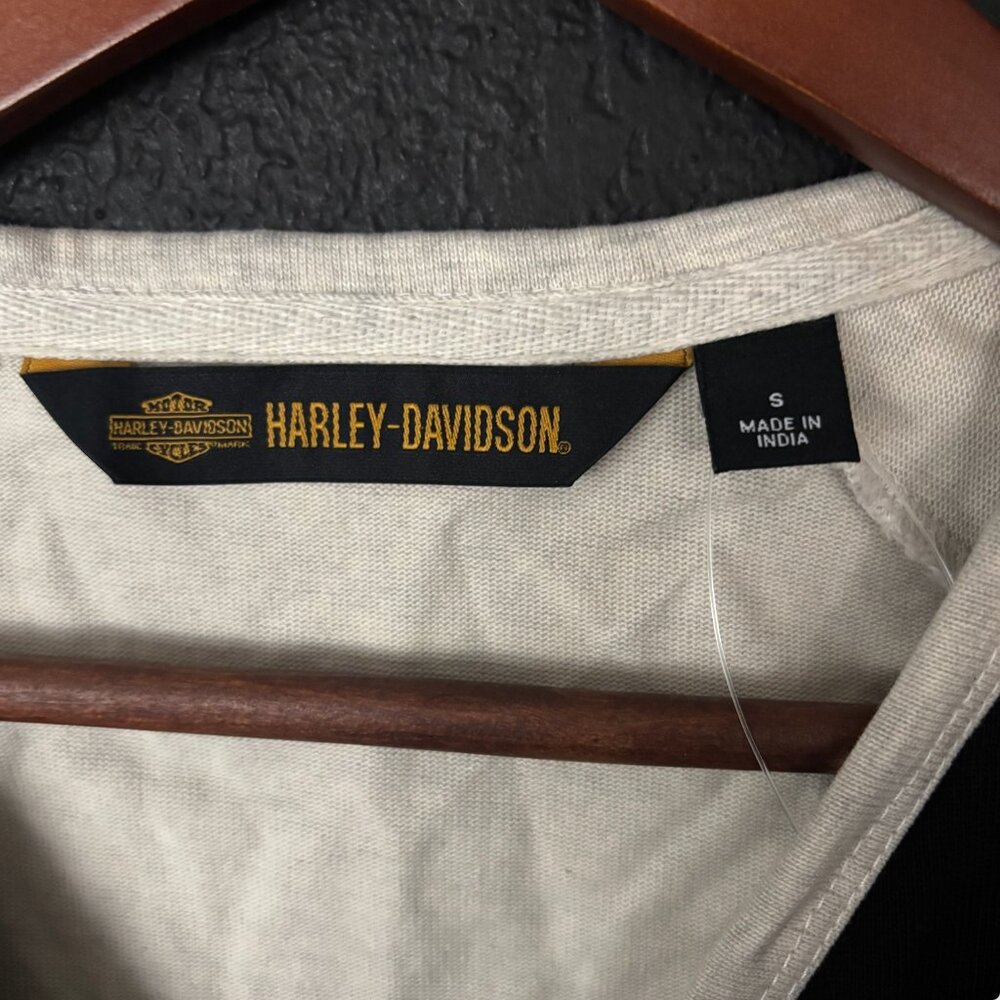 Harley-Davidson - Women's Chain Stitch Colorblocked Cardigan (Size: S) - Picture 5 of 7
